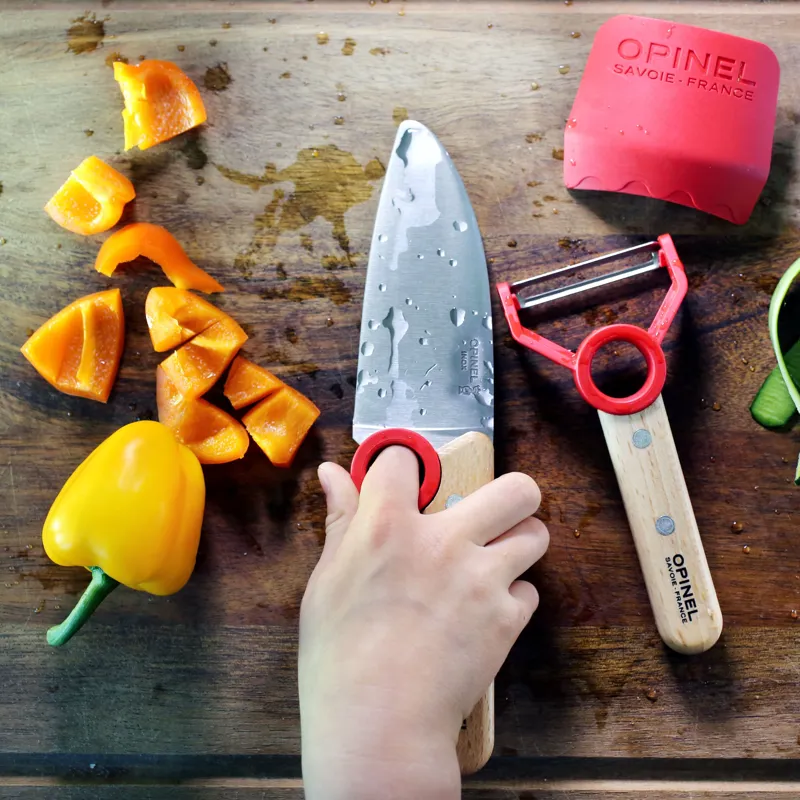 Opinel Le Petit Chef Kitchen Knife and Peeler Set-6